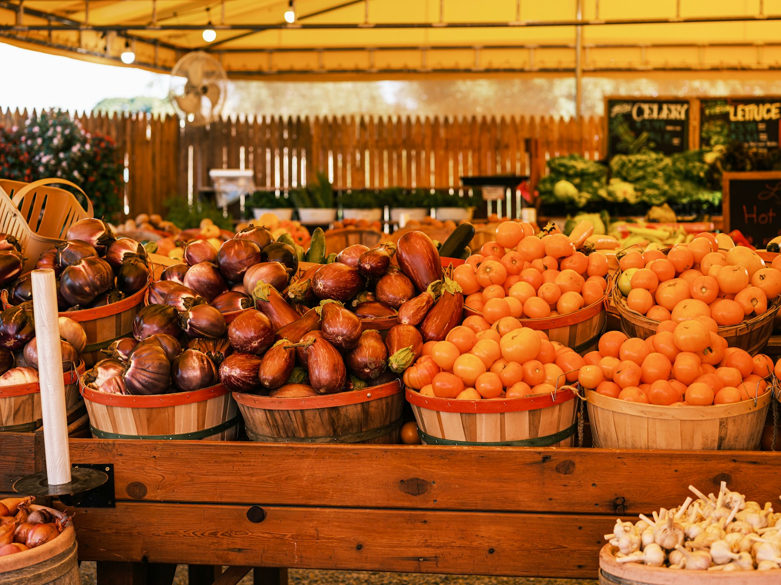 Une sélection colorée de fruits et légumes frais